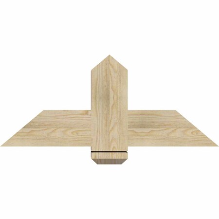 Ekena Millwork Eugene Rough Sawn Timber Gable Bracket, Douglas Fir, 36"W x 15"H x 6"D x 6"F, 10/12 Pitch GBW036X15X0606EUG00RDF